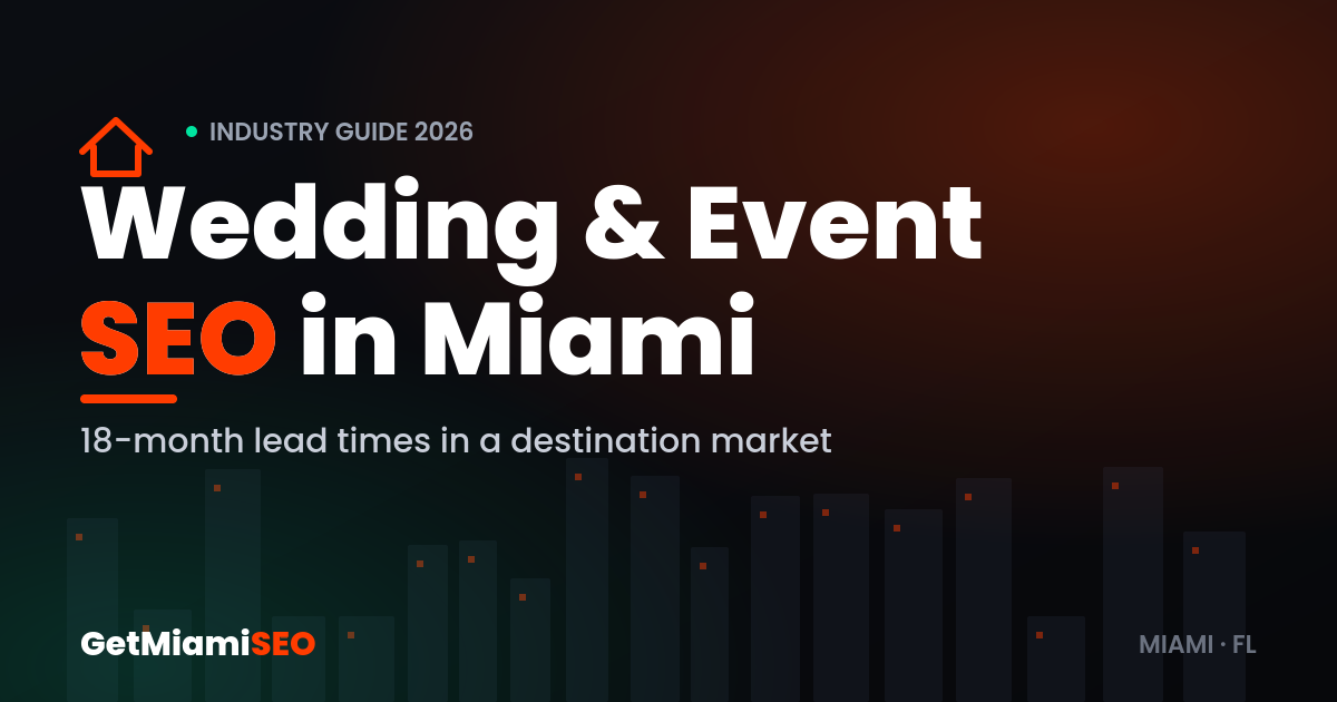 Wedding and Event SEO in Miami - industry guide for venues, planners and event vendors by GetMiamiSEO